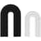 Black & White Geometric Layered Arch Sculpture Set